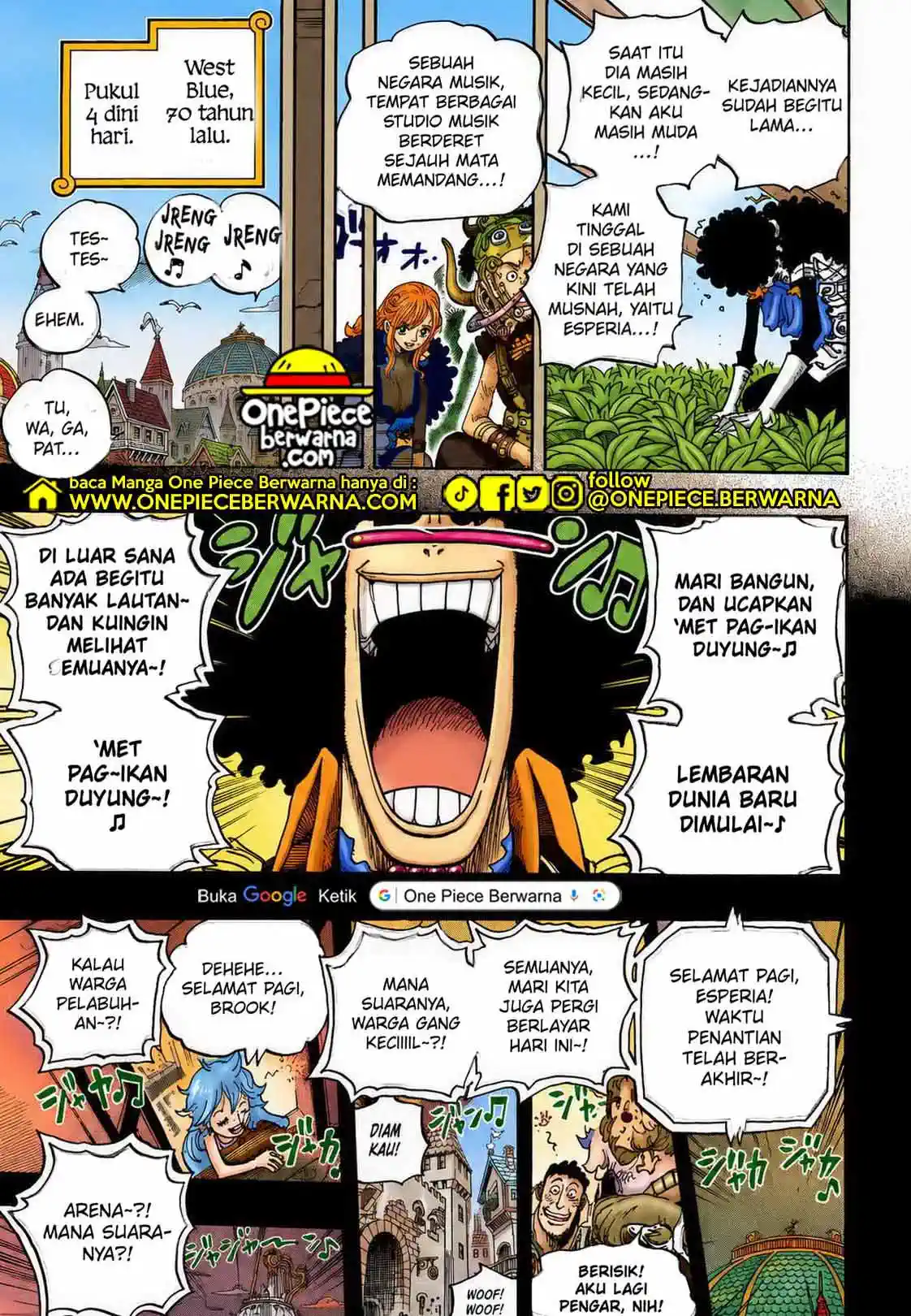 One Piece berwarna 1183 1184 1185 bahasa indonesia